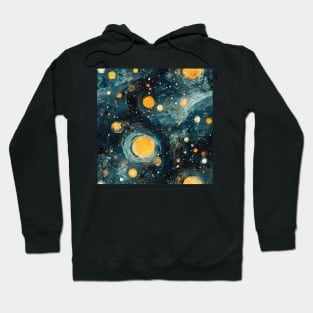 Van Gogh Starry Night Outer Space Pattern 12 Hoodie